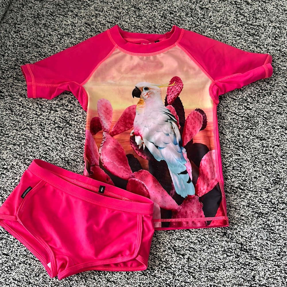 Molo Swim Kids Unisex Swim Shirt Swimsuit Set